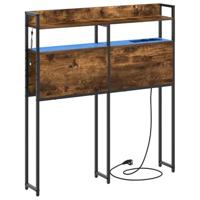 vidaXL Modern Hoofdbord voor de Slaapkamer - Stijlvol Meubel met Opslagframe en Innovatieve Bedside Organizer met Verlichting