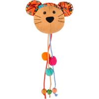 Kattenspeeltje Muis Indy met Kralen 10 x 2 x 4.5 cm Flamingo Bruin