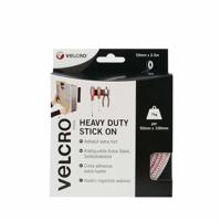 VELCRO® VEL-EC60246 Klittenband Om vast te plakken Haak- en lusdeel, Extra sterk (l x b) 2500 mm x 50 mm Wit 2.5 m