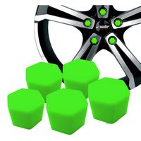 Simoni Racing Wielmoerkapjes Soft Sil - 19mm - Groen - Set à 20 stuks SRCBG19