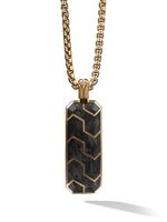 David Yurman pendentif lingot en or 18ct à design serti