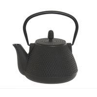 Items Kitchen Theepot Oriental - gietijzer - 1000 ml - mat zwart - thumbnail