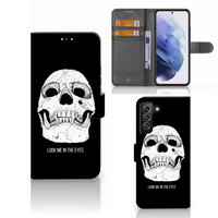 Telefoonhoesje met Naam Samsung Galaxy S22 Plus Skull Eyes - thumbnail