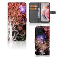 Xiaomi Redmi Note 12 4G Wallet Case met Pasjes Vuurwerk