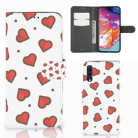 Samsung Galaxy A70 Telefoon Hoesje Hearts