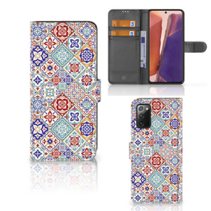 Samsung Galaxy Note 20 Bookcase Tiles Color