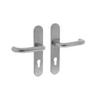 Intersteel Deurkruk Rond op schild profielcilindergat 72mm - RVS