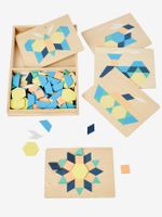 FSC®-hout tangram meerkleurig - thumbnail