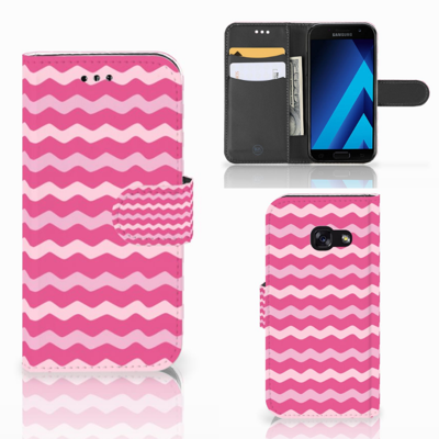 Samsung Galaxy A3 2017 Telefoon Hoesje Waves Pink