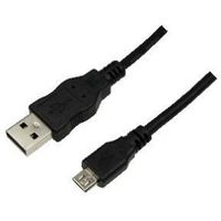 LogiLink 5m USB A-USB Micro B USB-kabel USB 2.0 Micro-USB B Zwart - thumbnail