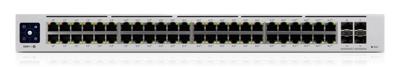 Ubiquiti Networks UniFi Pro 48-Port PoE Managed L2/L3 Gigabit Ethernet (10/100/1000) Zilver 1U Power over Ethernet (PoE)