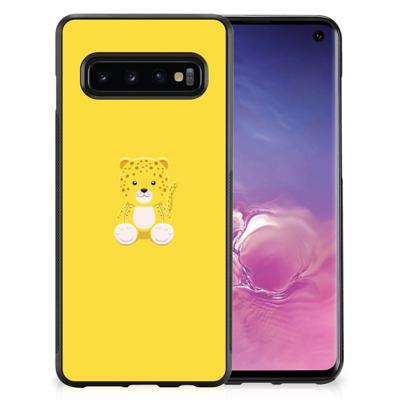 Samsung Galaxy S10 Bumper Hoesje Baby Leopard