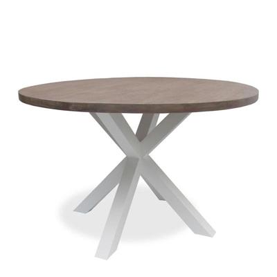 Ronde Eettafel Surrey (120cm)  | Hout  | Acaciahout | Wit Lichtbruin