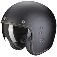 SCORPION Belfast Evo Mat, Jethelm of scooter helm, Zwart