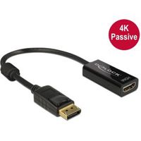 Delock 62609 Adapter DisplayPort 1.2 male > HDMI female 4K Passief zwart - thumbnail