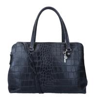 LouLou Essentiels Vintage Croco Bag black I  Damestas