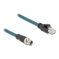 DeLOCK 60077 networking cable Black, Turquoise 0.5 m Cat6a S/FTP (S-STP)