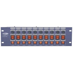 Showtec DJ-Switch 10F met flash functie, schuko uitgangen