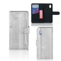 Alcatel 1B (2020) Book Style Case White Wood