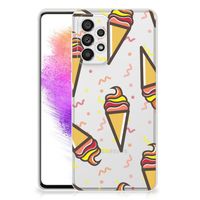 Samsung Galaxy A73 5G Siliconen Case Icecream - thumbnail