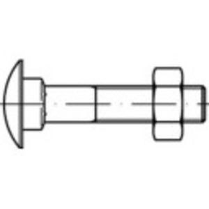 TOOLCRAFT 111257 Platbolschroef M12 140 mm Buitenzeskant DIN 603 Staal 50 stuk(s)