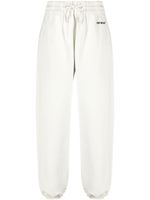 Off-White pantalon de jogging à logo brodé - Blanc