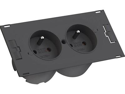 Stekkerdoosmodule zonder schakelaar Zwart 20.00 cm Bachmann 4953491 Stekkerdoosmodule zonder schakelaar Zwart 20.00 cm Bachmann 4953491