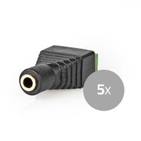 Nedis CCTV-Security Connector |3,5 mm Jack Female | Groen / Zwart | 1 stuks - CCTVCF50BK5 CCTVCF50BK5