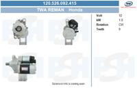 Startmotor / Starter BV PSH, Spanning (Volt)12V, u.a. für Honda