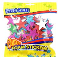 Toi-Toys foamstickers in hersluitbare zak sterren