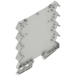 Weidmüller CH20M6 BP 4P-4P BUS AGY LF 1 1293807 DIN-rail-behuizing basiselement Gesloten, Voor DIN-rail montage 6.1 x 110.7 Kunststof Grijs 50 stuk(s)