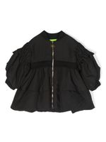 Elisabetta Franchi La Mia Bambina veste bomber à manches bouffantes - Noir - thumbnail