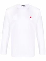 Comme Des Garçons Play t-shirt en coton à patch logo - Blanc