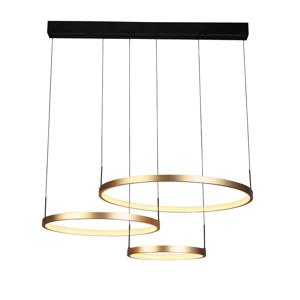 Searchlight Design hanglamp Grace zwart met goud 20227-3GO