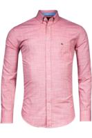 Giordano Regular Fit Overhemd Korte mouw rood - thumbnail