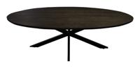 Livingfurn Ovale Eettafel Jesper Mangohout, 240 x 110cm - Bruin - Ovaal