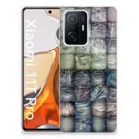 Silicone Back Cover Xiaomi 11T | 11T Pro Spijkerbroeken - thumbnail