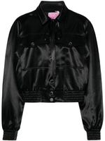 PINKO x Patrick McDowell veste bomber satinée - Noir