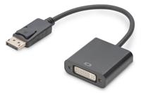 Digitus DB-340414-001-S DisplayPort-kabel DisplayPort / DVI Aansluitkabel DisplayPort-stekker, DVI-I 24+5-polige bus 0.15 m Zwart Afgeschermd (dubbel), - thumbnail