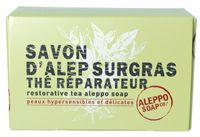 Aleppo Soap Co Aleppo zeep met thee in doosje (150 gr) - thumbnail