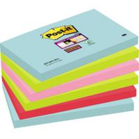 Post-it Plaknotitie 6556SMI 127 mm x 76 mm Turquoise, Neon-groen, Neon-pink, Papaverrood 540 vellen - thumbnail