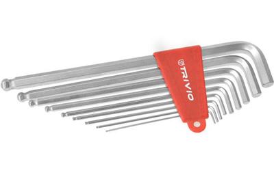 Trivio - Fietsgereedschap Inbussleutelset 9-delig 1.5-2-2.5-3-4-5-6-8-10MM Trivio - Fietsgereedschap Inbussleutelset 9-delig 1.5-2-2.5-3-4-5-6-8-10MM