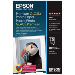 Epson Premium Glossy Photo Paper C13S042153 Fotopapier 10 x 15 cm 255 g/m² 40 vellen Hoogglans