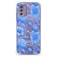 Case voor Nokia G42 Flowers Blue - thumbnail