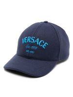 Versace casquette Milano Stamp brodée - Bleu