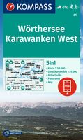 Wandelkaart 61 Wörthersee - Karawanken West | Kompass - thumbnail