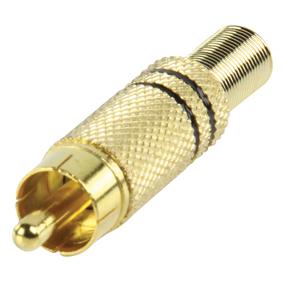 Diverse Valueline Connector RCA Male stekker