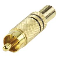 Diverse Valueline Connector RCA Male stekker - thumbnail