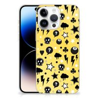 Silicone Back Case iPhone 14 Pro Max Punk Geel