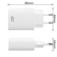 ACT AC2100 oplader voor mobiele apparatuur Wit Binnen - thumbnail